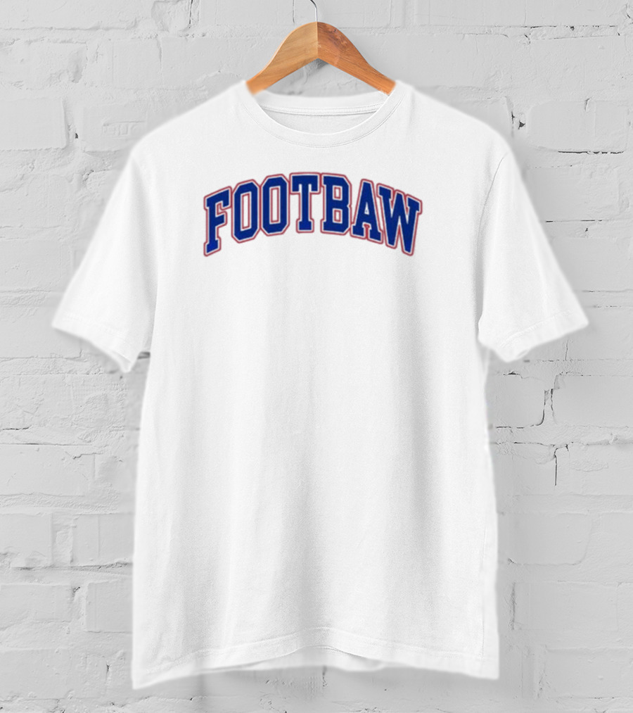 Footbaw Retro Sports Style Crewneck T-Shirt