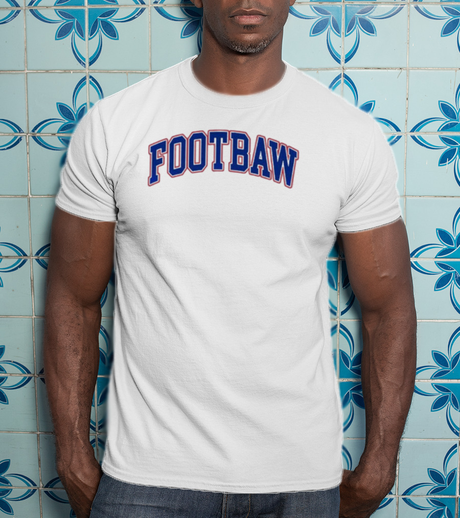 Footbaw Retro Sports Style Crewneck T-Shirt