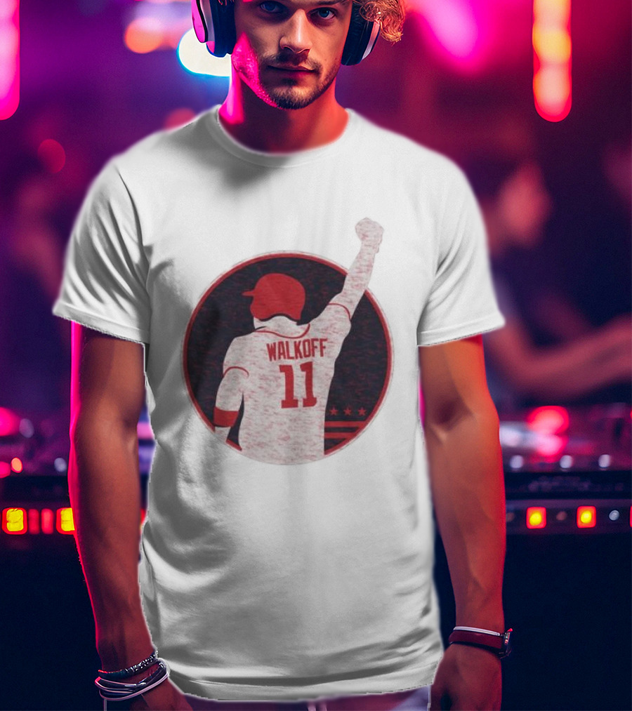 Mr Walkoff 11 Baseball Red Circle T-Shirt