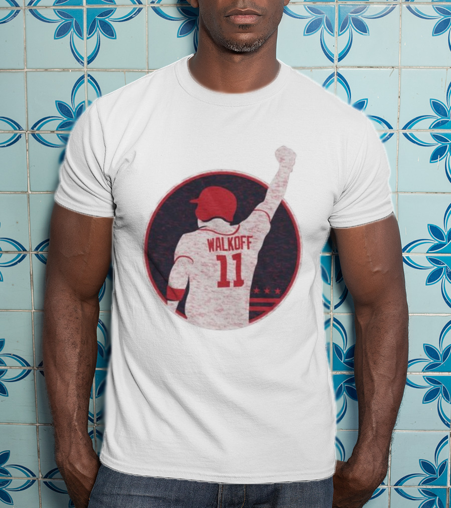 Mr Walkoff 11 Baseball Red Circle T-Shirt