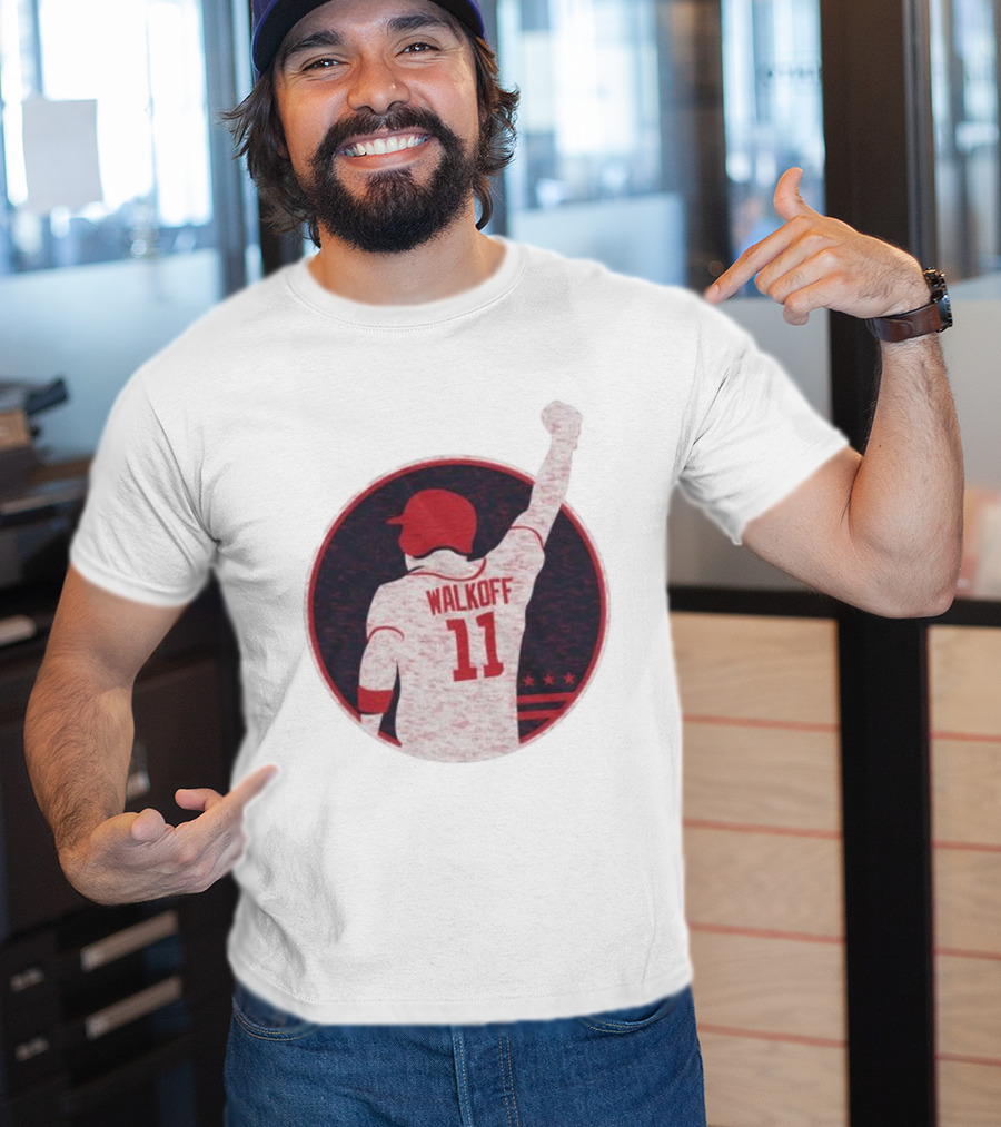 Mr Walkoff 11 Baseball Red Circle T-Shirt