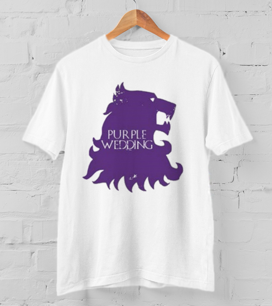 Purple Wedding Lannister Lion Crest T-Shirt