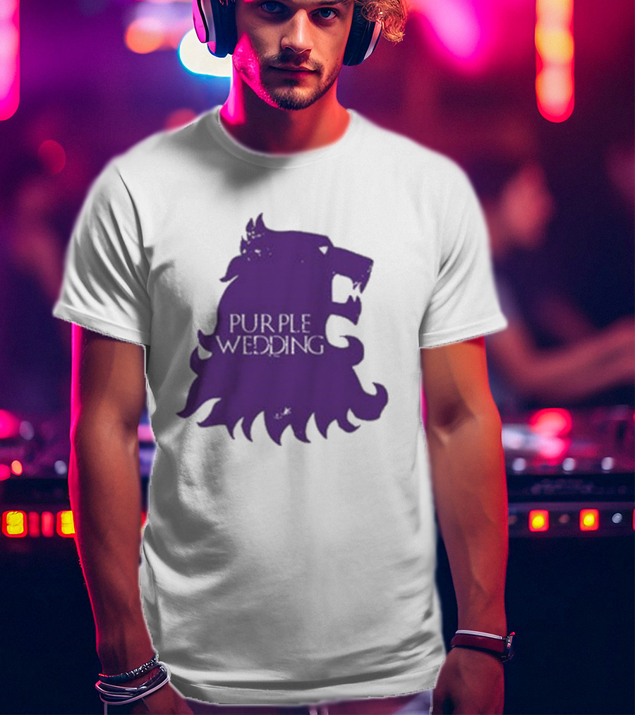 Purple Wedding Lannister Lion Crest T-Shirt