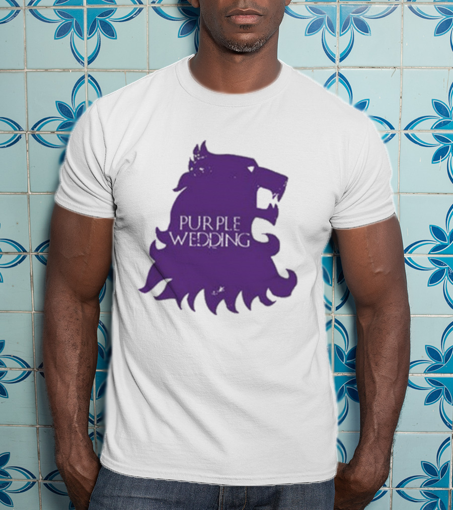 Purple Wedding Lannister Lion Crest T-Shirt