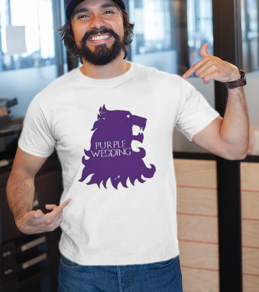Purple Wedding Lannister Lion Crest T-Shirt