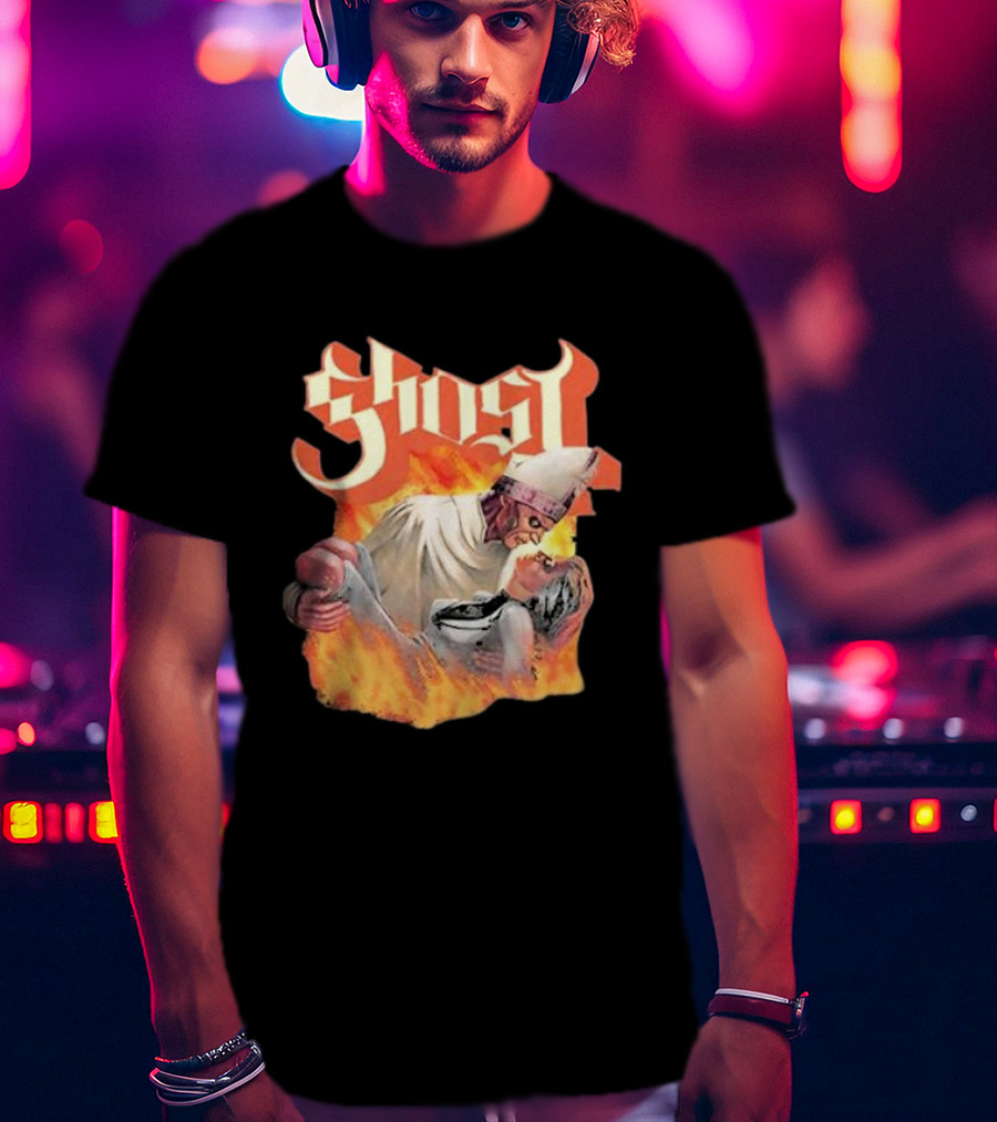 Ghost Nihil Embracing Flames T-Shirt