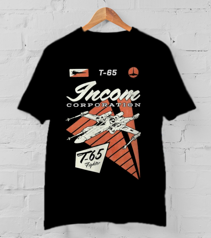 Incom Corporation T-65 Fighter Starship Graphic Retro T-Shirt