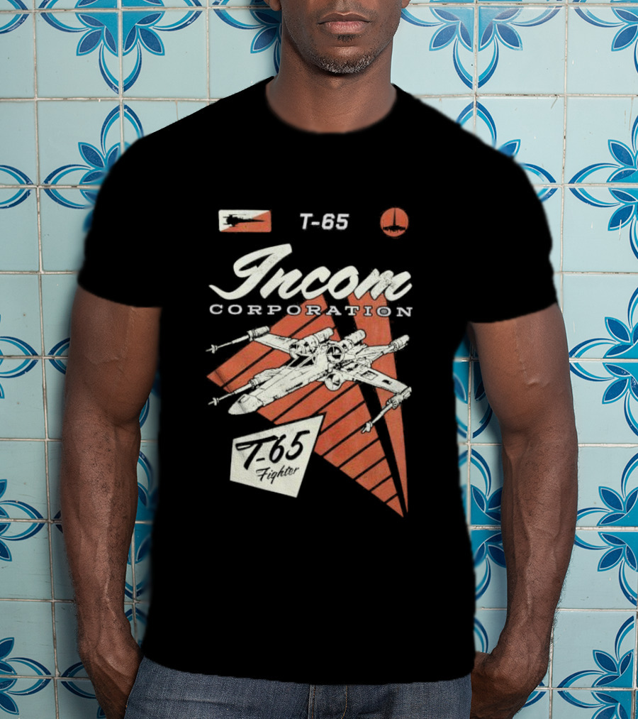 Incom Corporation T-65 Fighter Starship Graphic Retro T-Shirt