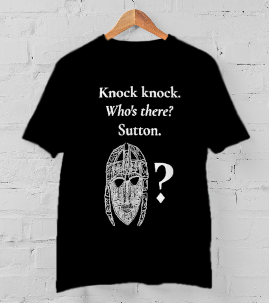 Knock Knock Who's There Sutton Helmet Image T-Shirt