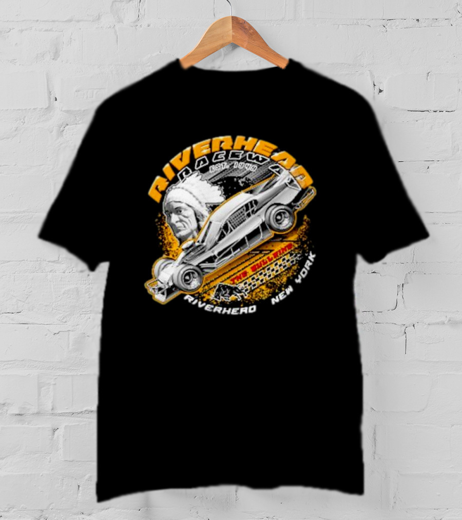 Riverhead Raceway Car Graphic Est 1940 Riverhead New York T-Shirt