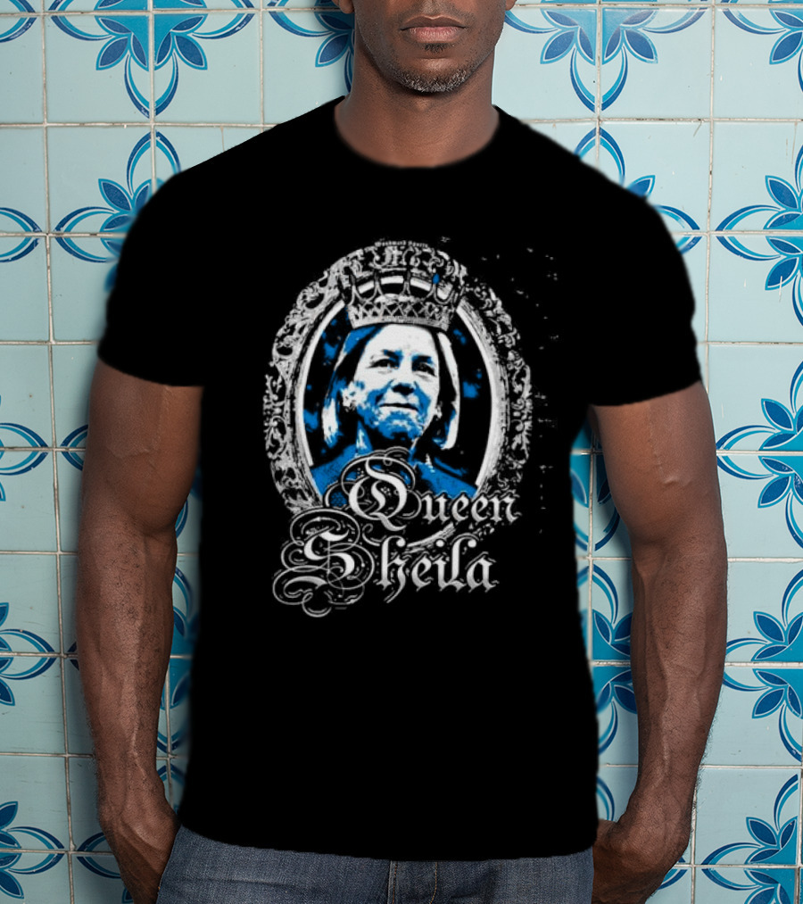 Queen Sheila Regal Portrait Crowned With Ornate Frame T-Shirt
