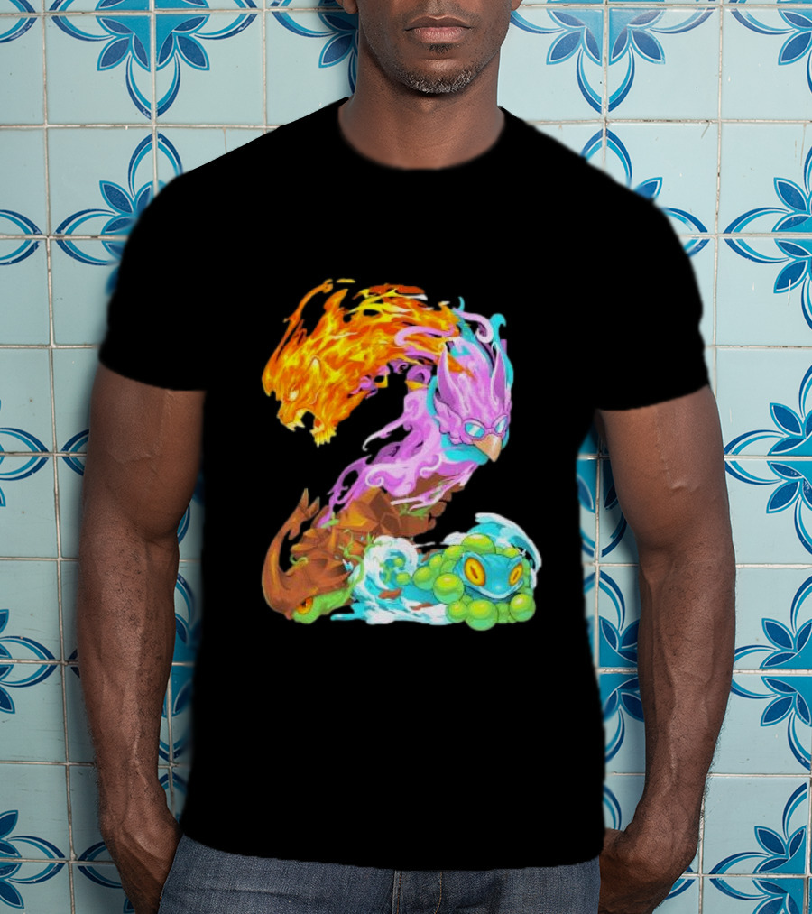 Rivals Of Aether 2 Elemental Creatures Number T-Shirt