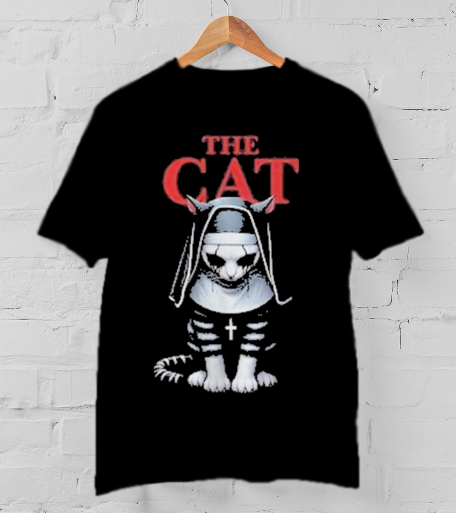 The Cat Nun With Cross T-Shirt