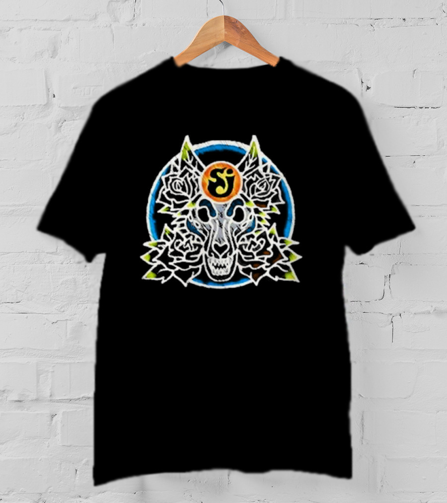 The String Cheese Incident Suwannee Wolf Symmetrical Floral T-Shirt
