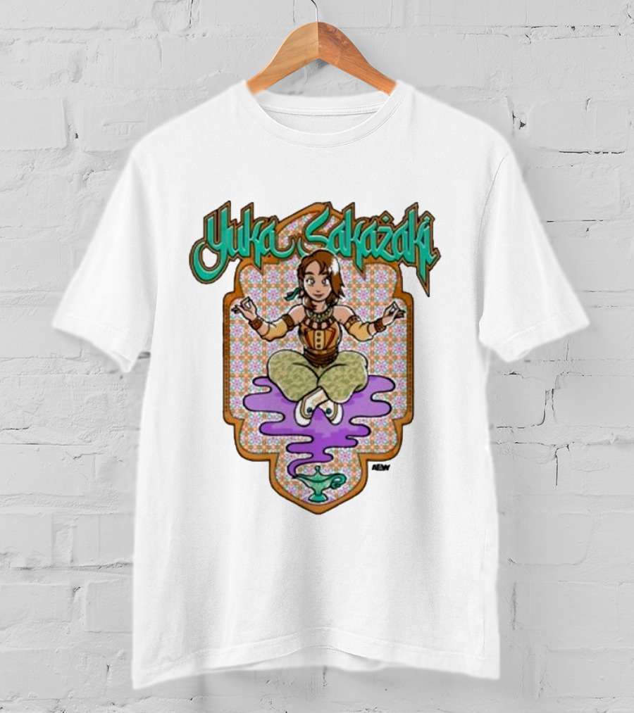All Elite Wrestling AEW Yuka Sakazaki Floating Character T-Shirt