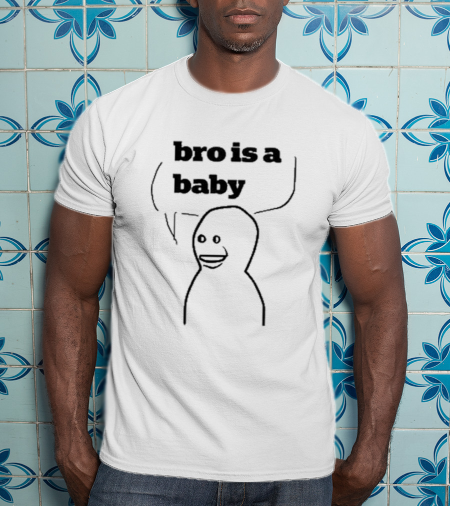 Bro Is A Baby Meme Comic Style Speech Bubble T-Shirt