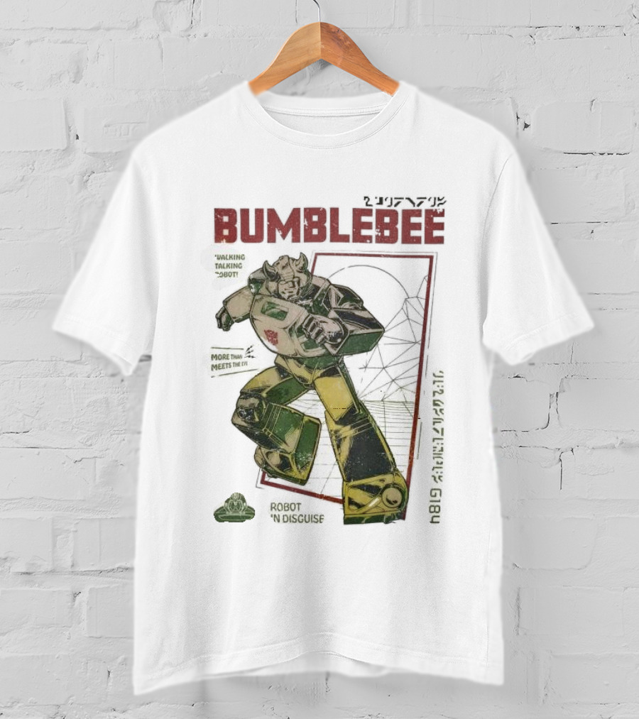 Bumblebee Walking Talking Robot More Than Meets The Eye Robot In Disguise T-Shirt