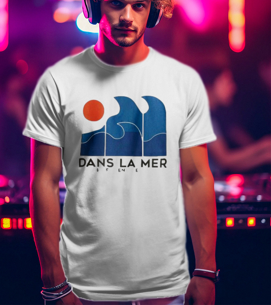 Dans La Mer Waves And Sun T-Shirt