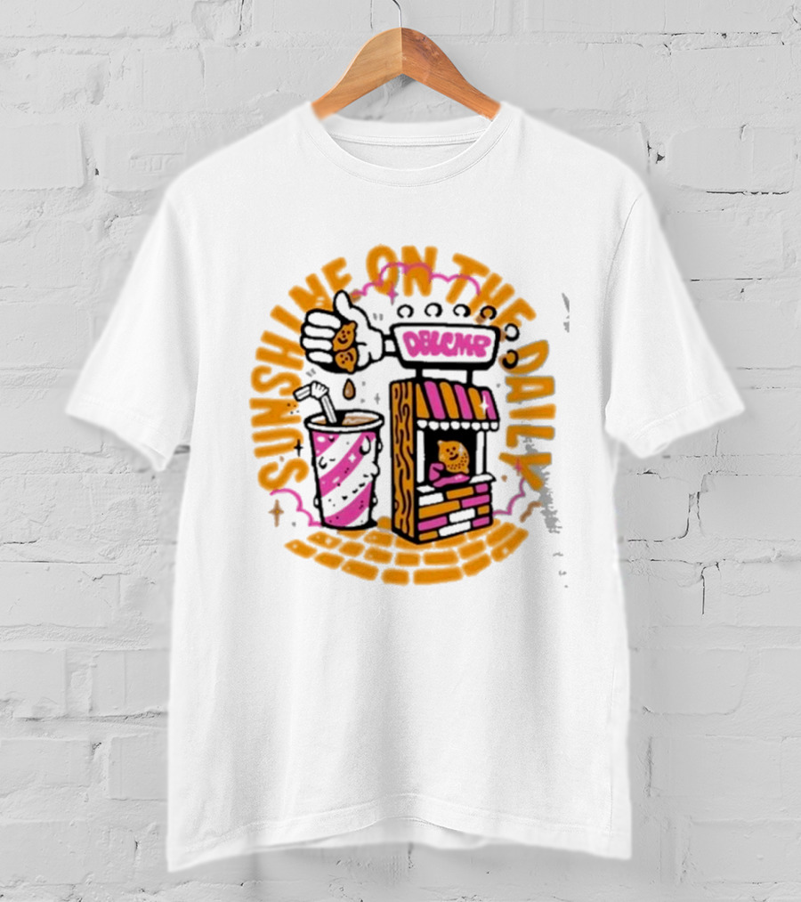 Doublecamp Daydream Sunshine On The Daily Dumplings Drink Stand T-Shirt
