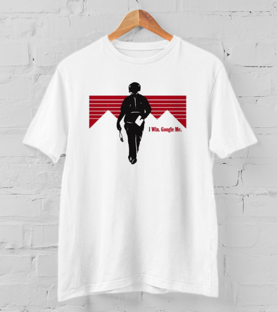 I Win Google Me Barstool Stool Scenes Dave Portnoy Walk Red Lines T-Shirt