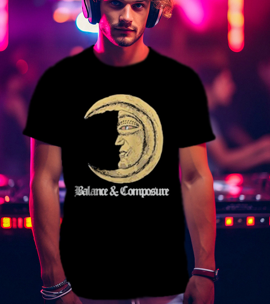 Balance And Composure Moon Face T-Shirt