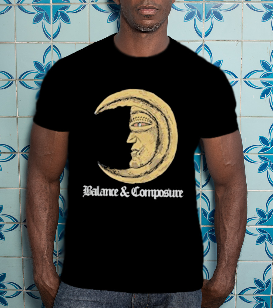 Balance And Composure Moon Face T-Shirt