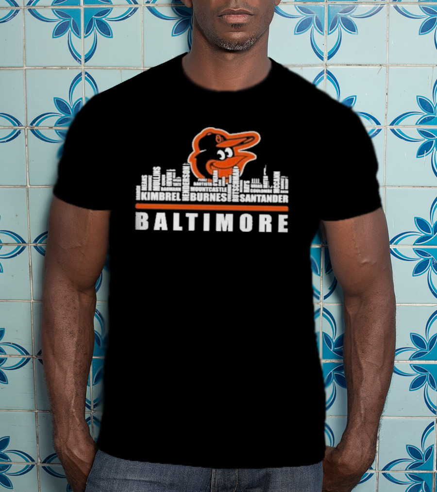 Baltimore Orioles Player Names Kimbrel Henderson Burnes Mountcastle Santander T-Shirt