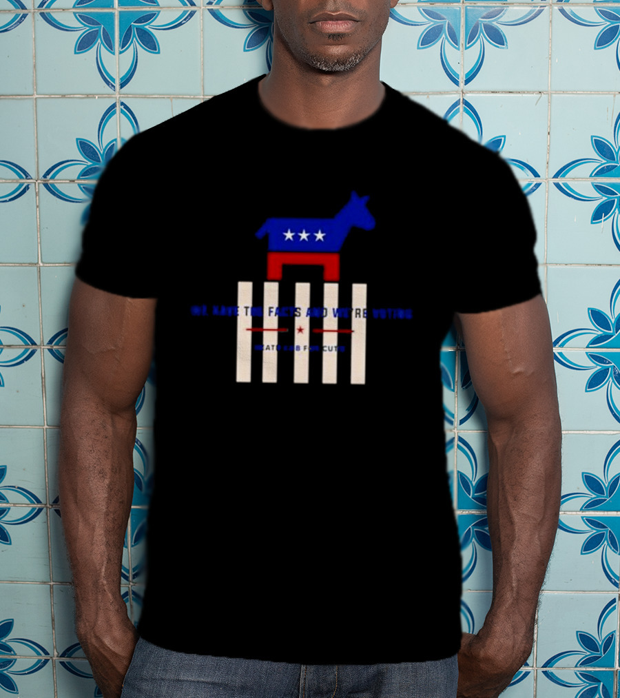 Death Cab For Cutie We Have The Facts And We’re Voting Democratic Party Donkey Stars T-Shirt
