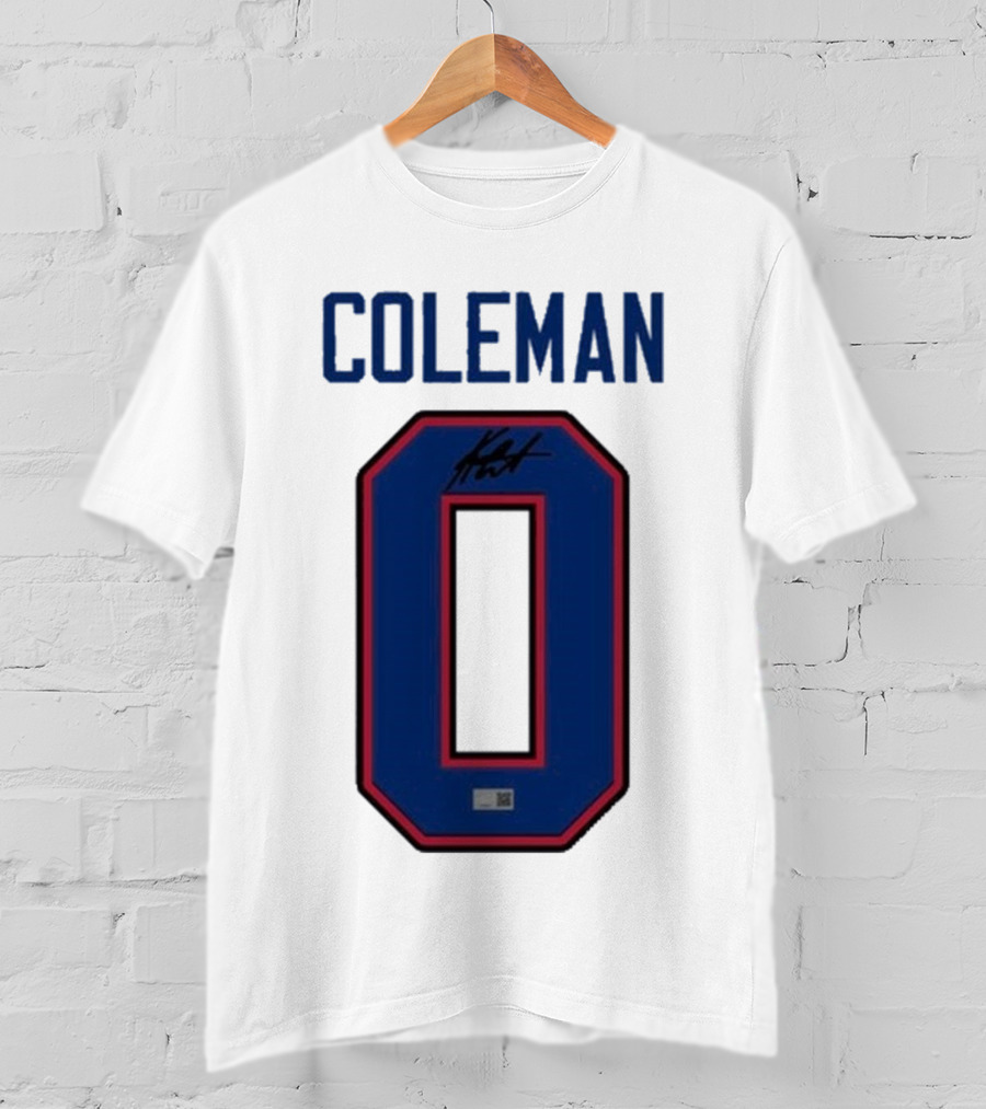 Coleman 0 Autograph Keon Coleman T-Shirt