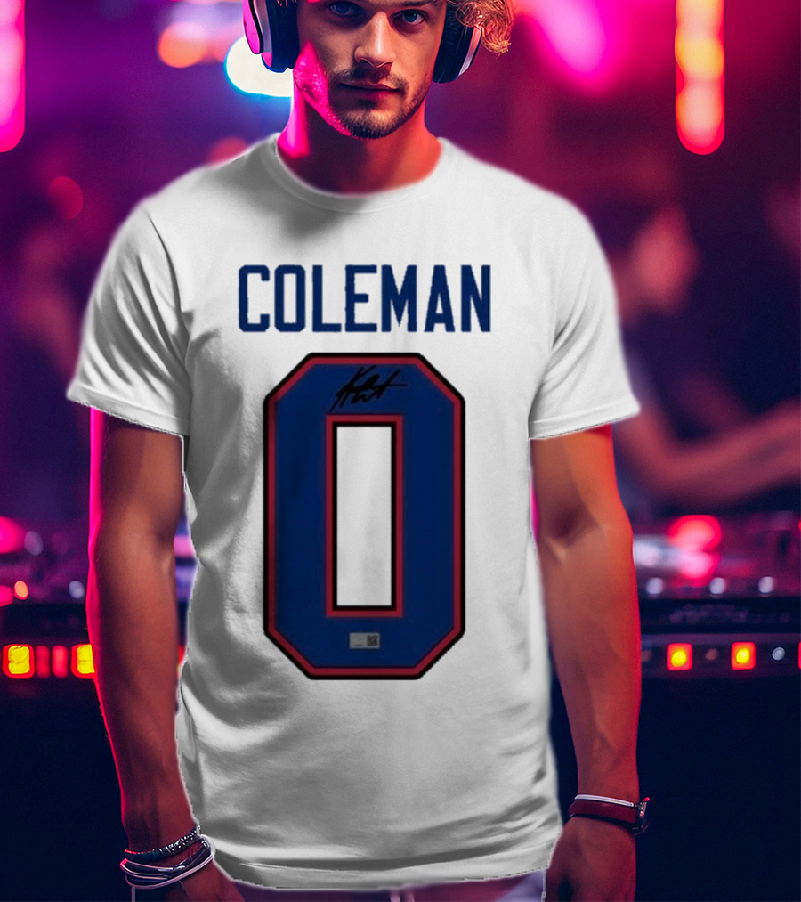 Coleman 0 Autograph Keon Coleman T-Shirt