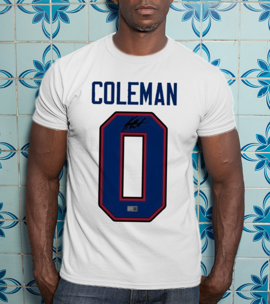 Coleman 0 Autograph Keon Coleman T-Shirt