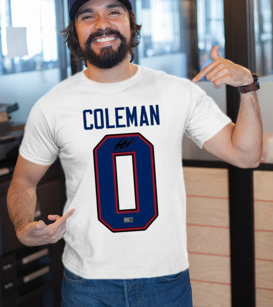 Coleman 0 Autograph Keon Coleman T-Shirt
