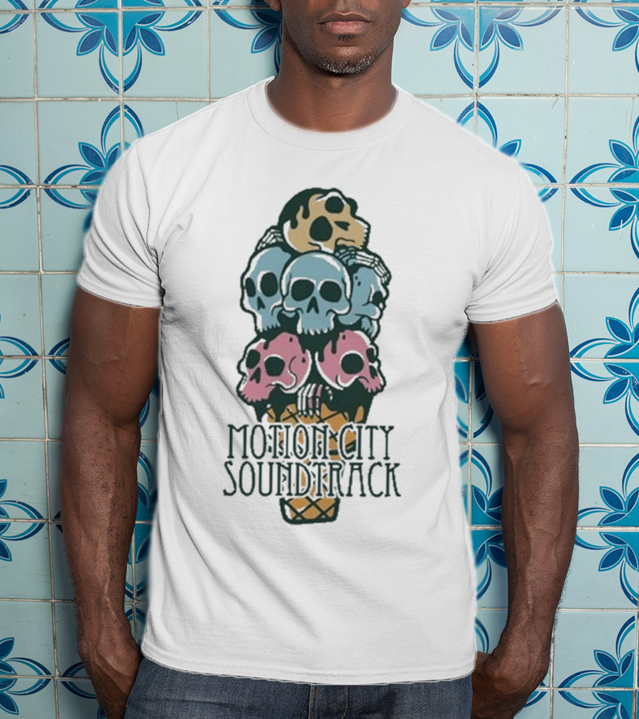 Motion City Soundtrack Ice Cream Skull Tower T-Shirt