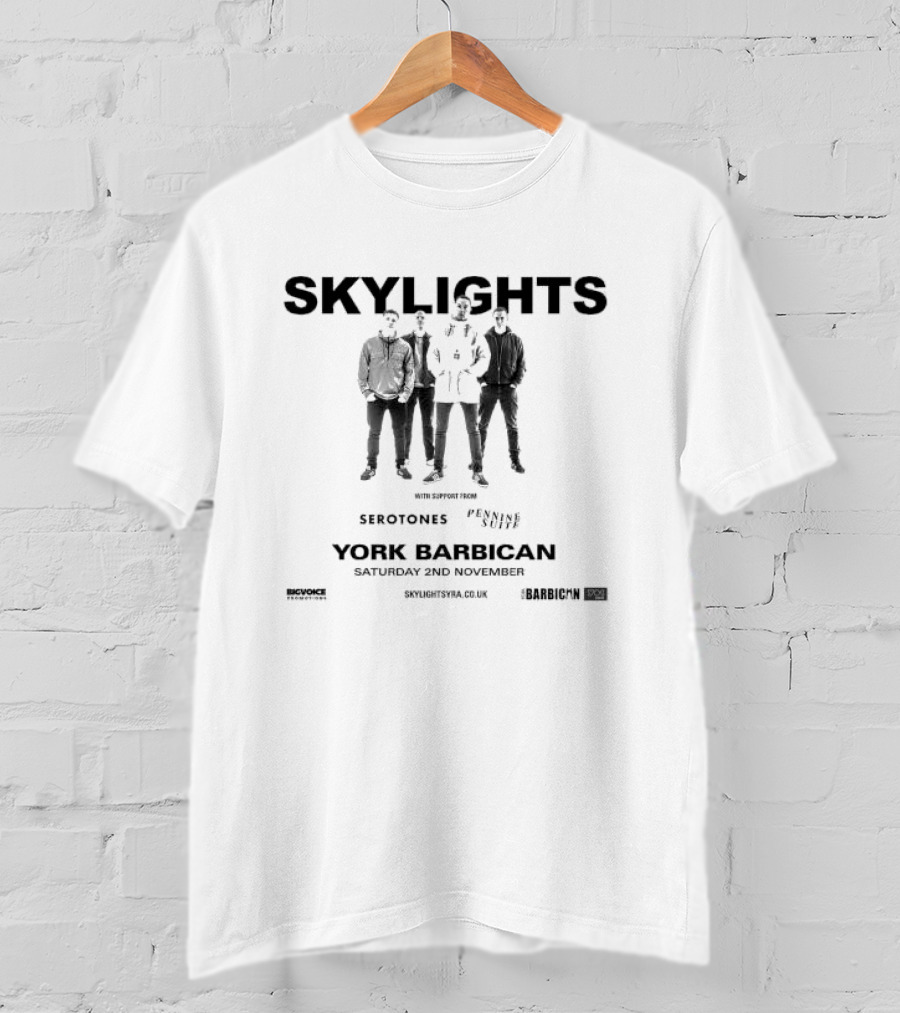 Skylights With Serotones And Pennine Suite York Barbican Saturday 2nd November T-Shirt