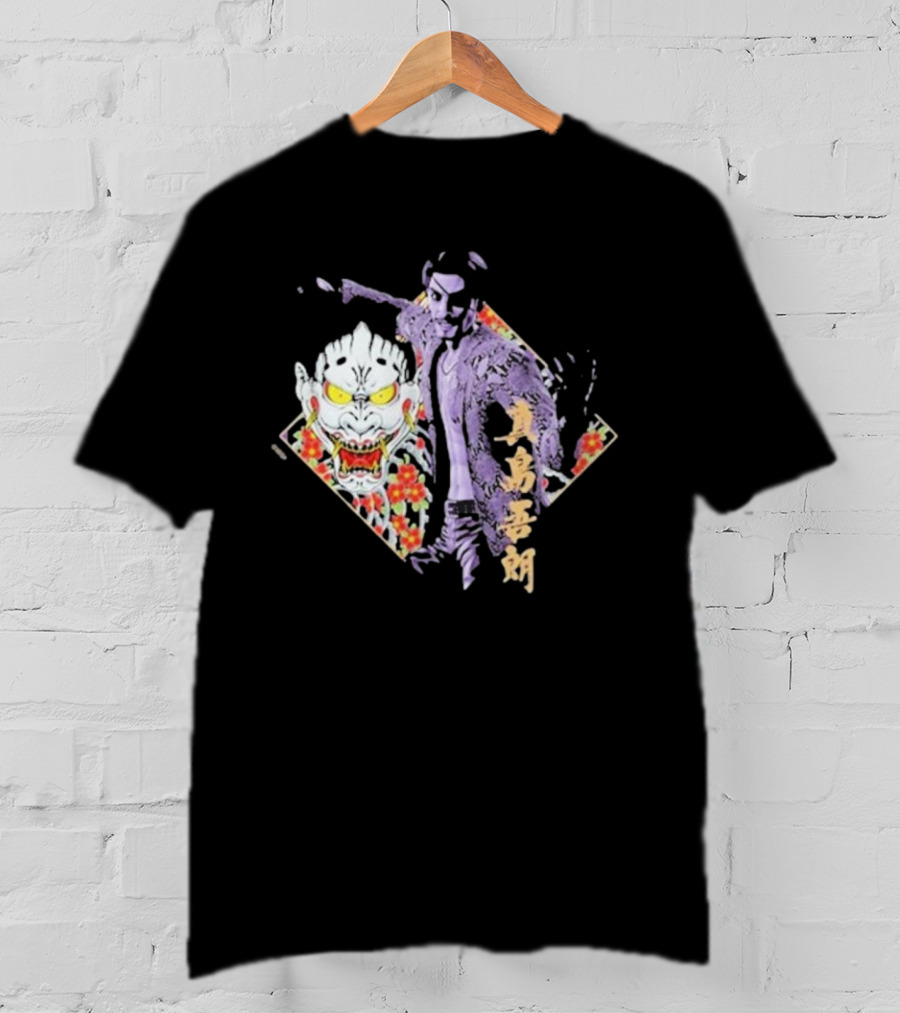 Like A Dragon Yakuza Goro Majima Oni Floral T-Shirt