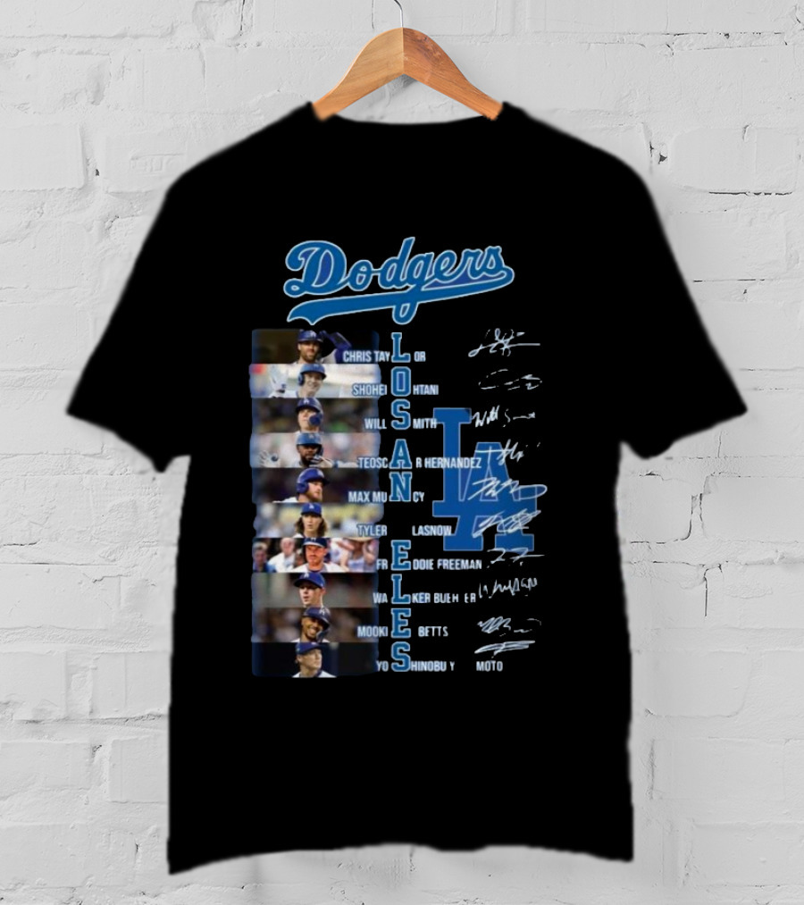 Dodgers Chris Taylor Shohei Ohtani Will Smith Los Angeles Freddie Freeman Mookie Betts Signatures T-Shirt