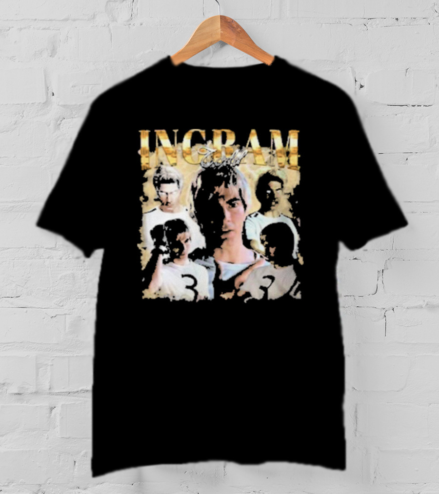 Todd Ingram Retro Collage With Gold Text And Number Three T-Shirt