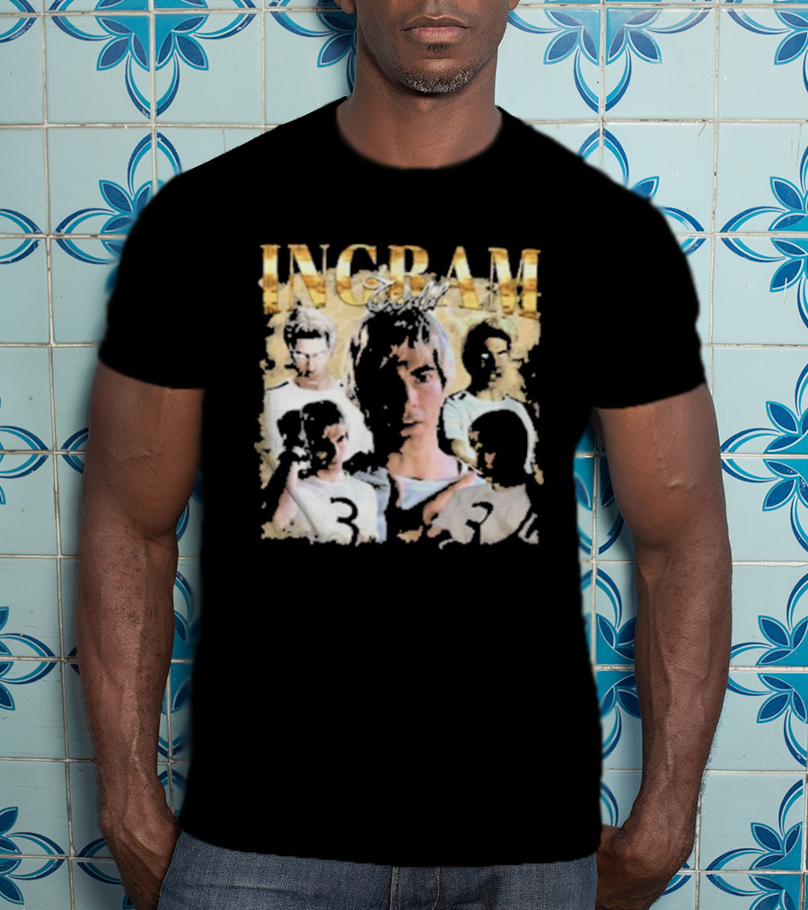 Todd Ingram Retro Collage With Gold Text And Number Three T-Shirt