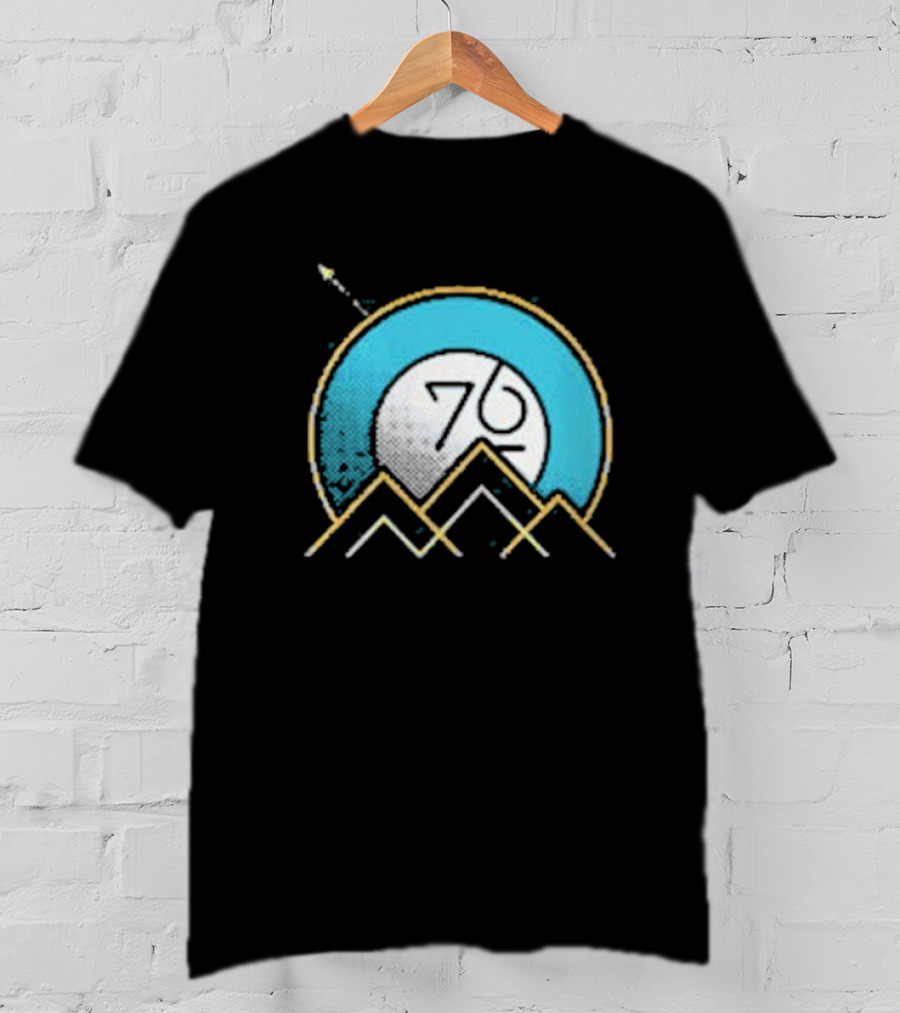 Rocket Over Rockies 76 Circular Mountain T-Shirt