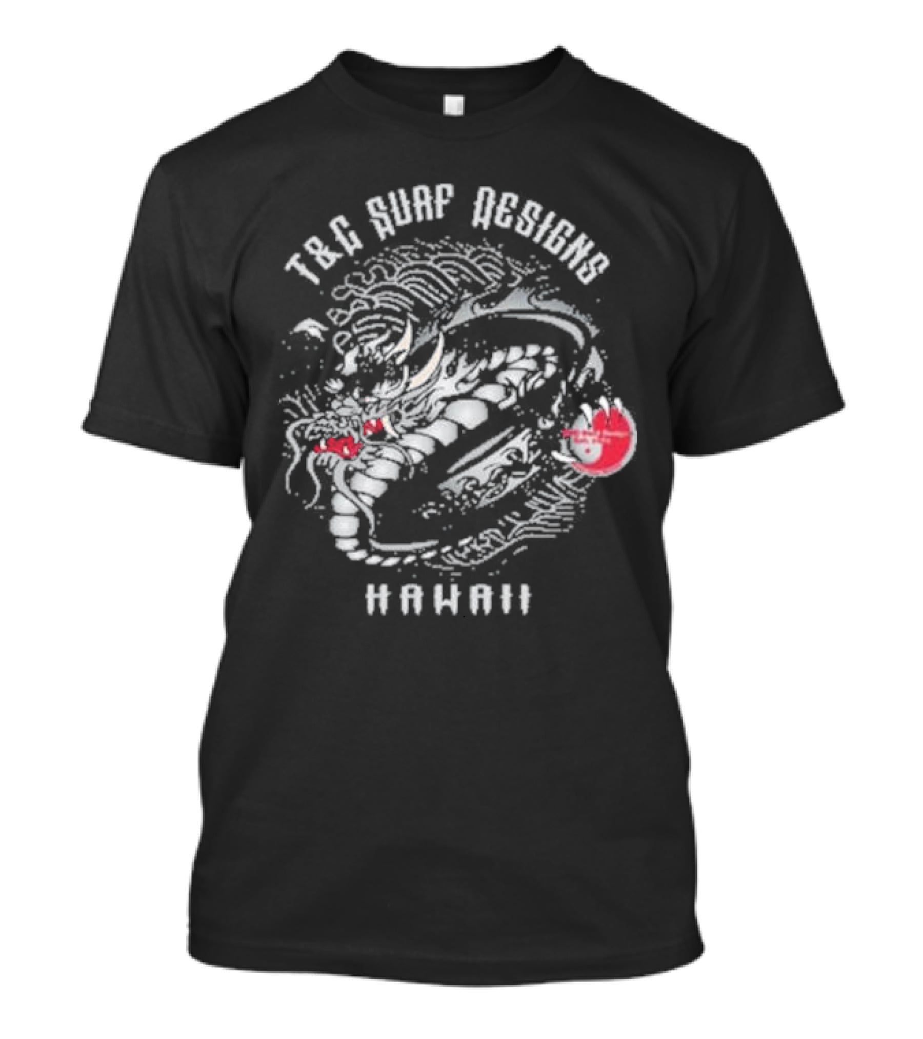 T&C Surf Designs Hawaii Fierce Dragon T-Shirt