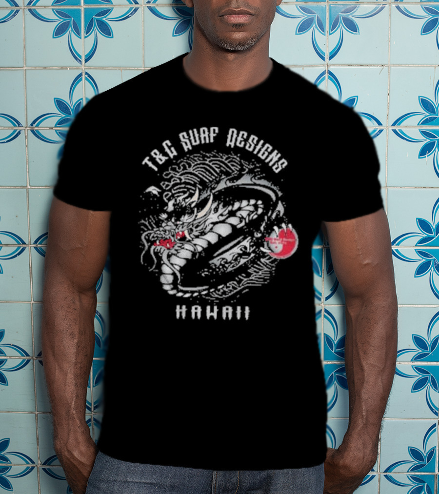 T&C Surf Designs Hawaii Fierce Dragon T-Shirt