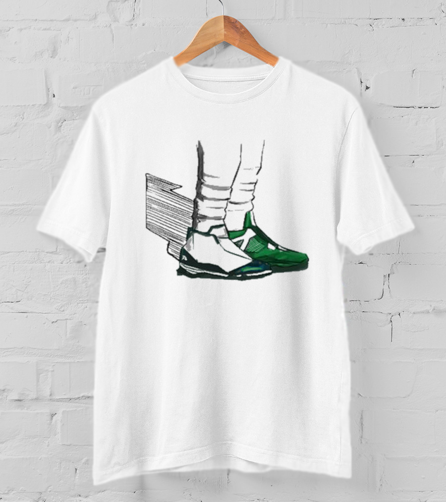 Shoe Game Comfort Colors Green Soccer Sneakers And White Socks T-Shirt