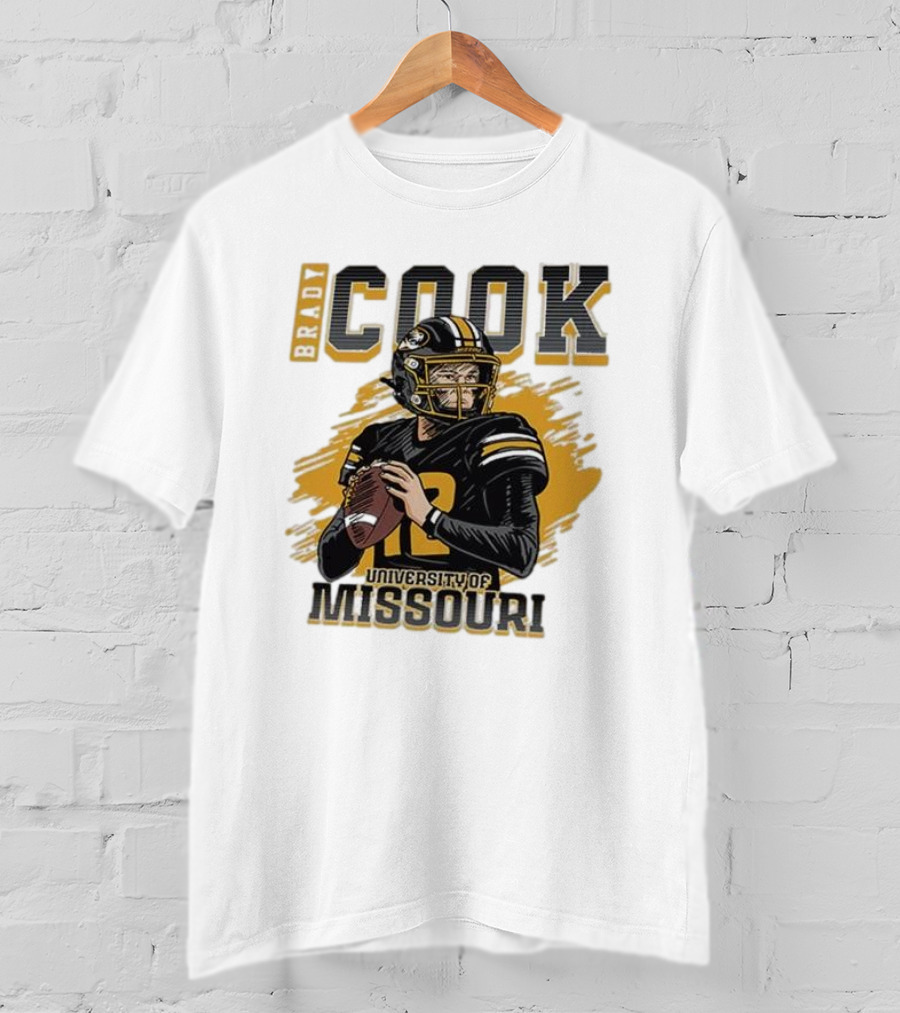 Brady Cook University Of Missouri Football Player T-Shirt