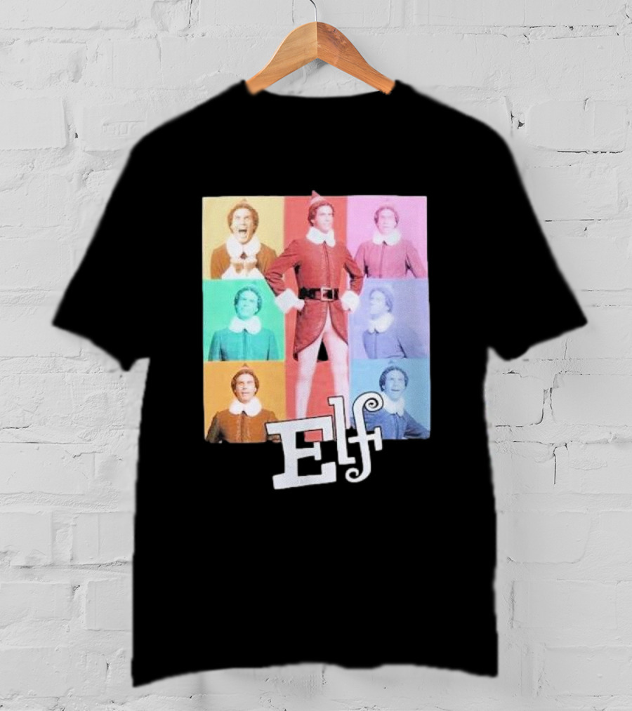 Elf Colorful Pop Art Collage T-Shirt