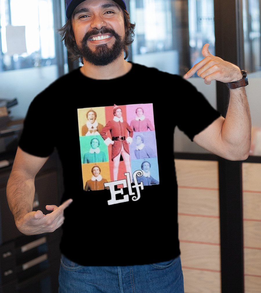 Elf Colorful Pop Art Collage T-Shirt