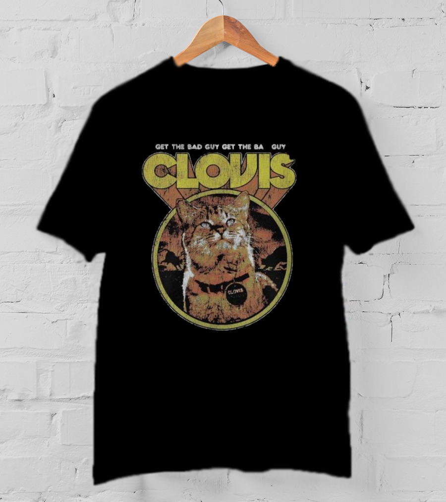 Get The Bad Guy Clovis The Attack Cat Retro T-Shirt
