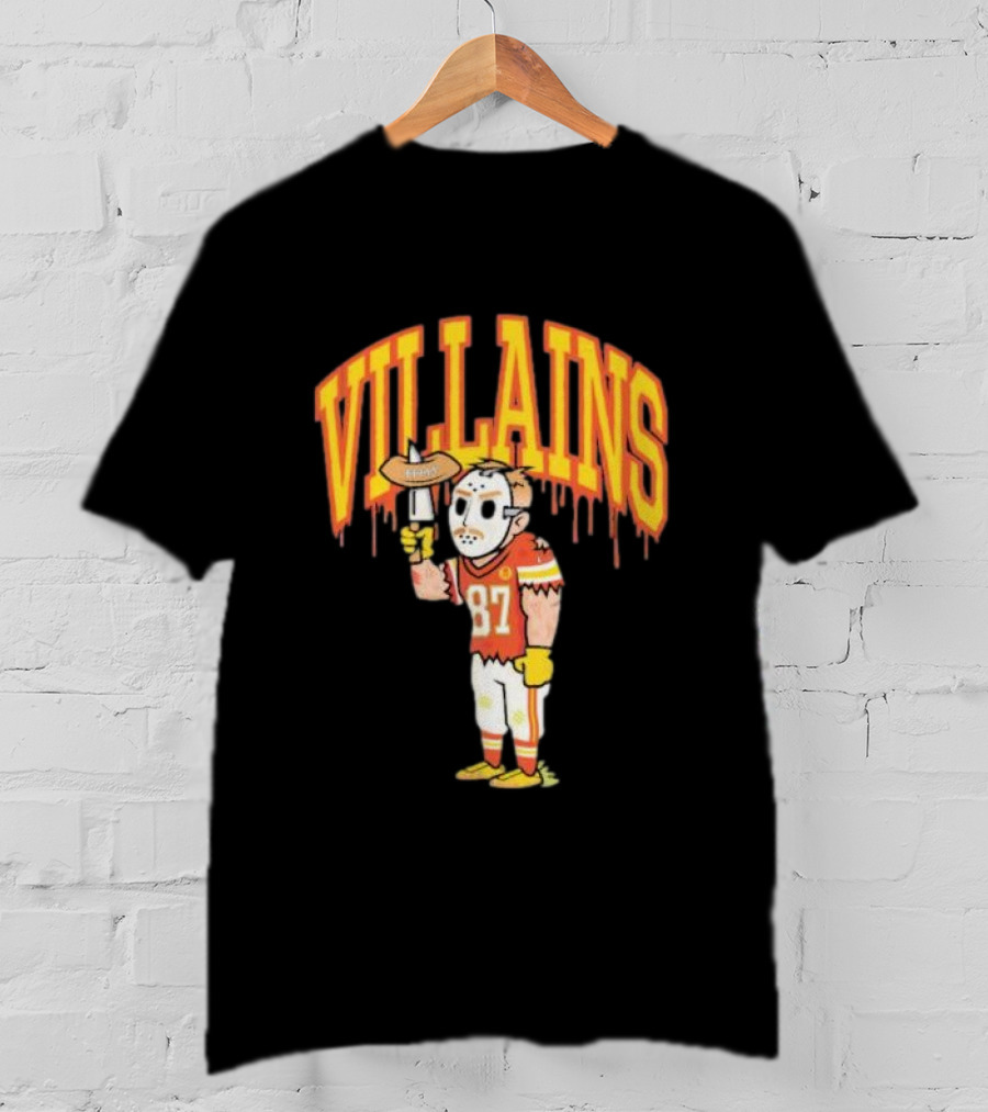 Villains 87 Sewkc X Made Mobb Football Masked Character T-Shirt