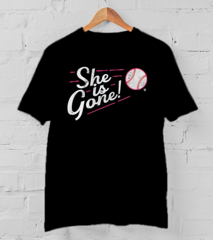 She Is Gone Baseball Los Angeles T-Shirt