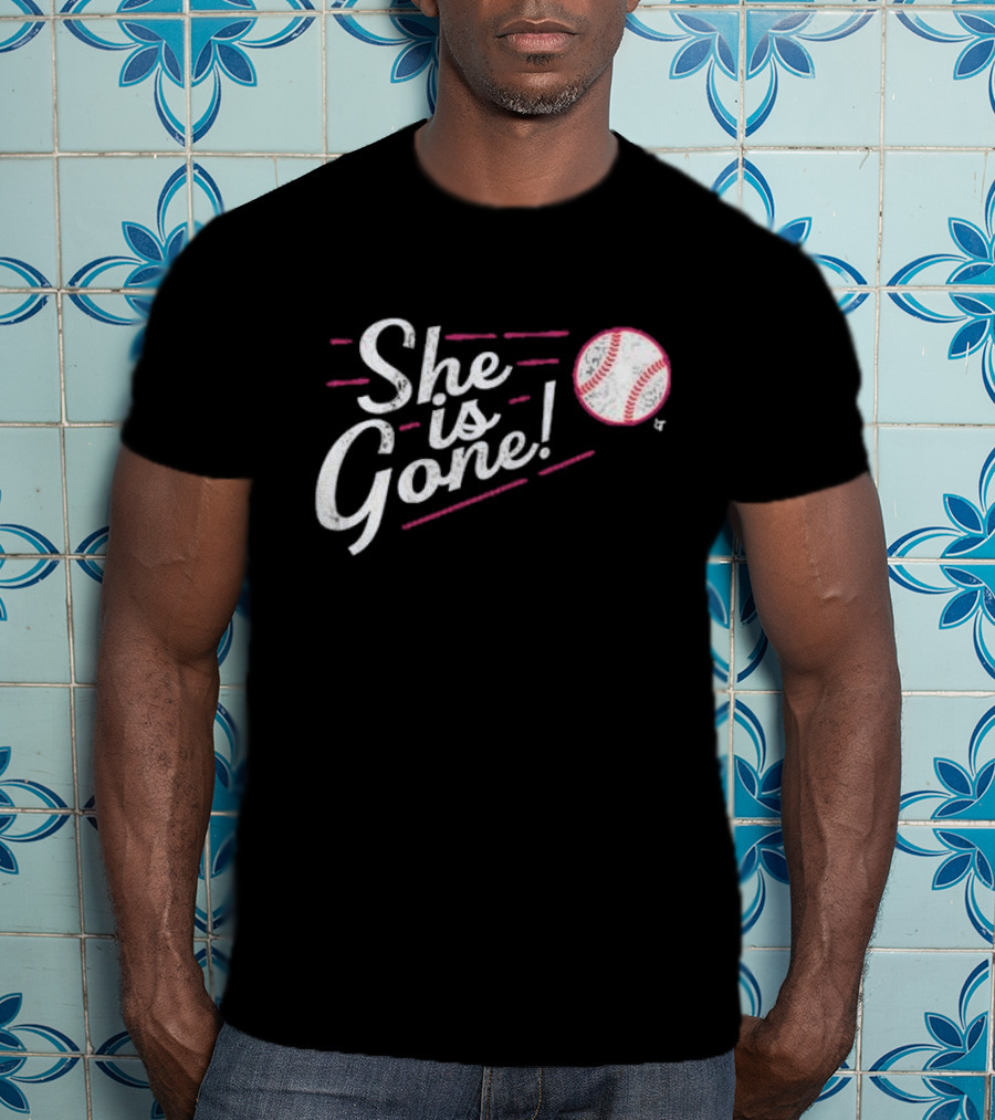 She Is Gone Baseball Los Angeles T-Shirt