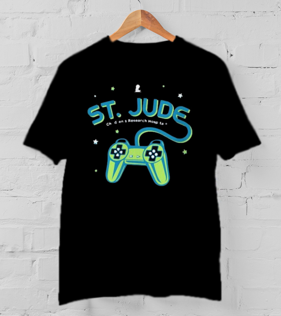 ST. JUDE Children's Research Hospital Gaming Controller Stars T-Shirt